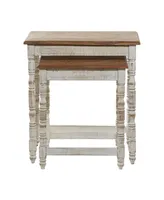 Farmhouse Accent Table, Set of 2