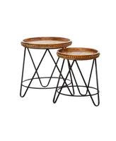 Modern Accent Table, Set of 2