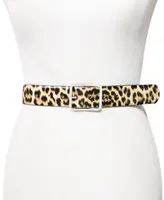 I.n.c. International Concepts Animal Print Panel Belt, Created for Macy's