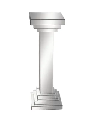 Glam Pedestal Table - Silver