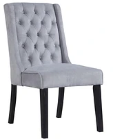 Newport Upholstered Side Chairs with Tufted Back, Set of 2