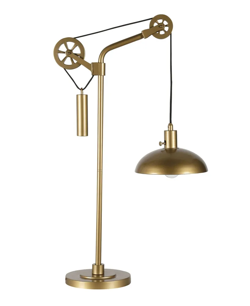 Neo Table Lamp with Spoke Wheel Pulley System