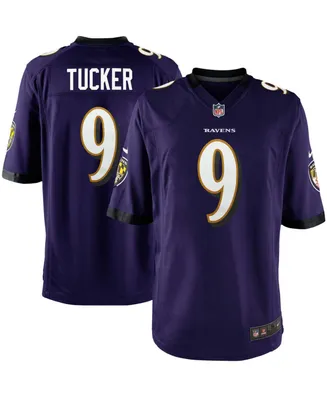 Big Boys Justin Tucker Purple Baltimore Ravens Team Color Game Jersey