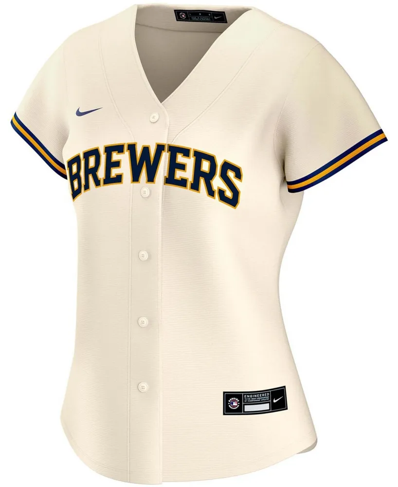 Women's Christian Yelich Cream Milwaukee Brewers Home Replica Player Jersey