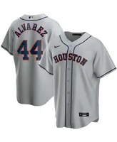 Men's Yordan Alvarez Gray Houston Astros Road Replica Player Jersey