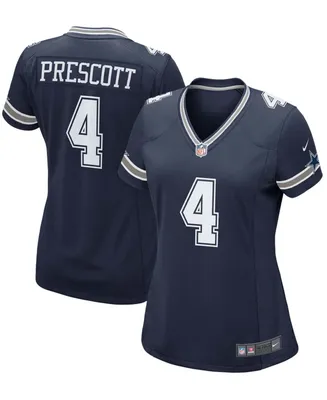 Women's Dak Prescott Navy Dallas Cowboys Game Team Jersey