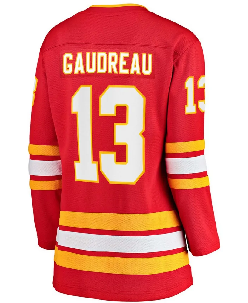 Women's Johnny Gaudreau Red Calgary Flames 2020/21 Home Premier Breakaway Player Jersey