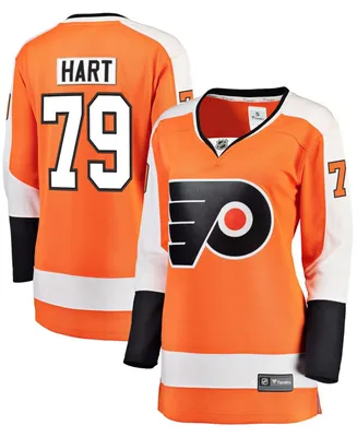 Women's Plus Size Carter Hart Philadelphia Flyers Orange Home Premier Breakaway Player Jersey