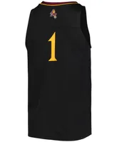 Men's #1 Black Arizona State Sun Devils Reverse Retro Jersey