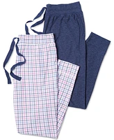 Roudelain Women's Ultra-Soft Jogger Pajama Bottoms, Set of 2