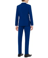 OppoSuits Teen Boys Navy Royale Slim Fit Solid Suit