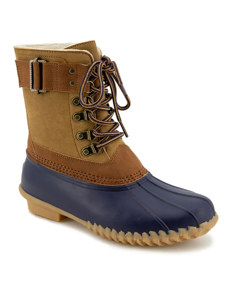 Jbu Women's Windsoer Water Resistant Duck Boot - Navy