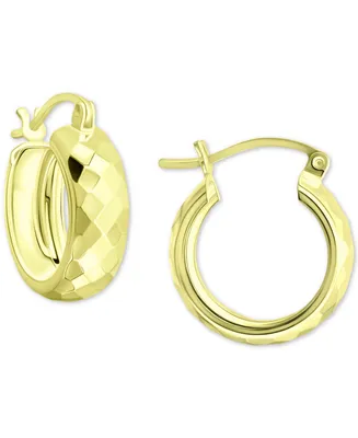Giani Bernini Faceted Small Hoop Earrings, 15mm, Created for Macy's