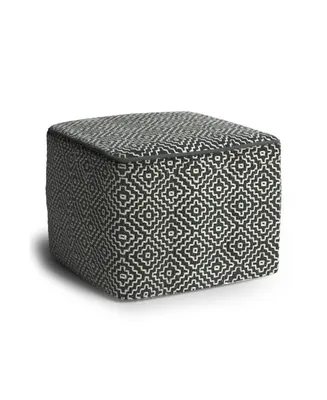 Briella Square Woven Outdoor and Indoor Pouf