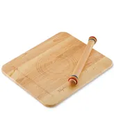 Ayesha Curry Pantryware Rolling Pin & Pie Board Set