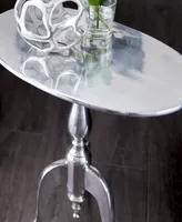 Traditional Accent Table - Silver