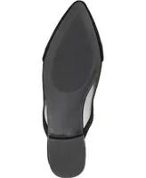 Journee Collection Women's Reeo Mesh Pointed Toe Slip On Mules