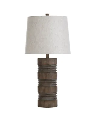Tipton Farmhouse Roanoke Ribbed Column Molded Table Lamp