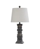 Tipton Farmhouse Malta Column Molded Table Lamp