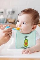 The Peanutshell Cotton Baby Bibs for Girls or Boys, 8 Pack, Green, Blue, Yellow