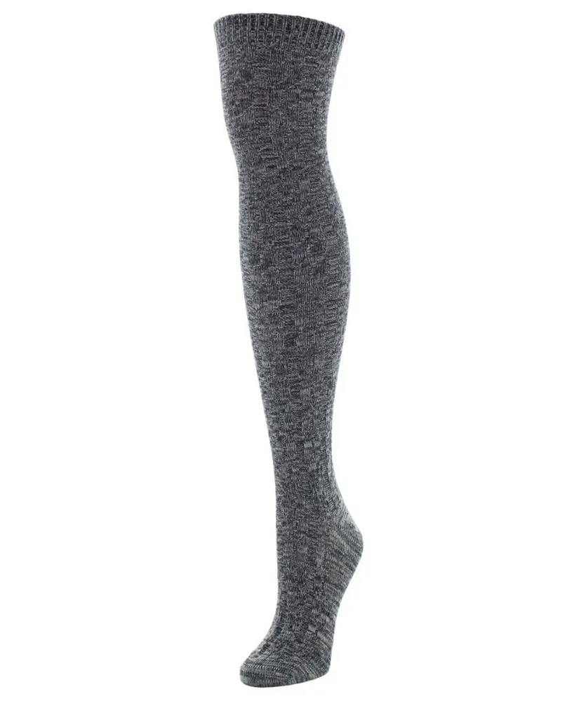 MeMoi Women's Braid Trails Over The Knee Socks