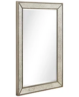 Empire Art Direct Solid Wood Frame Covered with Beveled Antique Mirror Panels