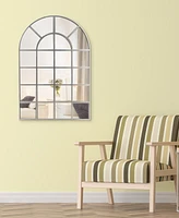 Empire Art Direct Solid Wood Base Covered with Beveled Arch Window Mirror - 30" x 40"