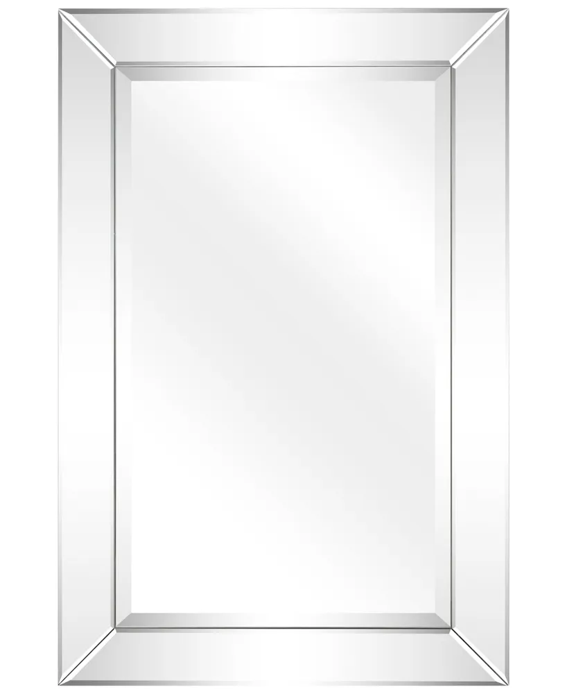 Empire Art Direct Solid Wood Frame Covered with Beveled Clear Mirror Panels
