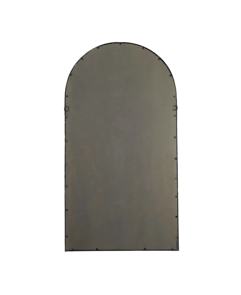 Brown Traditional Metal Wall Mirror, 59" H x 32" L