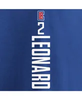Men's Kawhi Leonard Blue La Clippers Playmaker Name and Number T-shirt