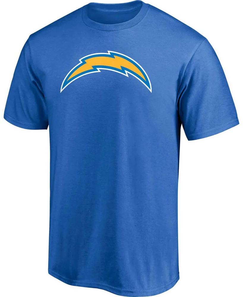 Men's Justin Herbert Powder Blue Los Angeles Chargers Player Icon Name and Number T-shirt