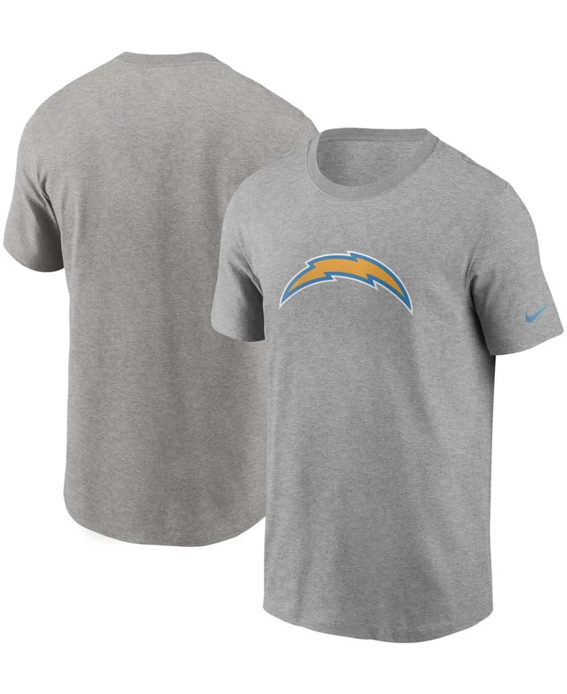Men's Heathered Gray Los Angeles Chargers Primary Logo T-shirt