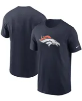 Men's Navy Denver Broncos Primary Logo T-shirt