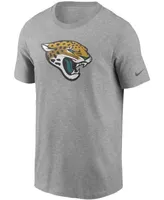 Men's Heathered Gray Jacksonville Jaguars Primary Logo T-shirt