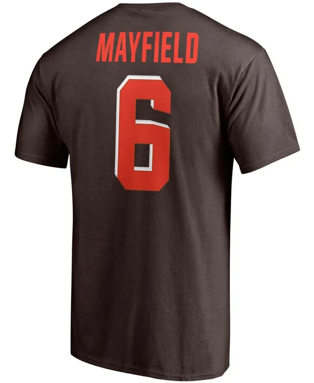 Men's Fanatics Branded Baker Mayfield Black Cleveland Browns Big & Tall  Color Pop Name & Number T-Shirt 