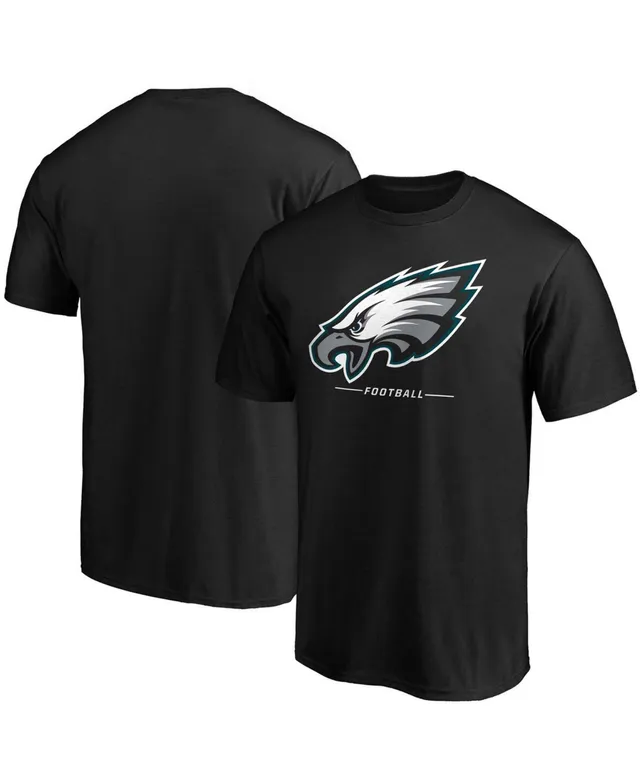 Men's Nike Black Philadelphia Eagles Super Bowl LVII Team Logo Lockup T-Shirt Size: Large