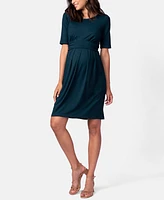 Seraphine Women's Maternity Nursing Short Sleeve Dress - Emerald Green