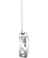 Twinkling Diamond Star Diamond Heart Halo 18" Pendant Necklace (1/4 ct. t.w.) in 10k White Gold