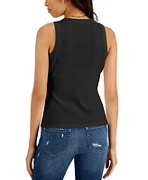 I.n.c. International Concepts Women's Ribbed Crewneck Tank, Created for Macy's