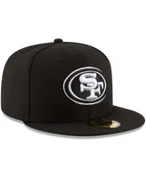 New Era Men's Black San Francisco 49ers B-Dub 59FIFTY Fitted Hat