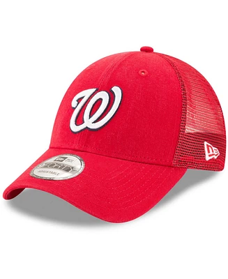 New Era Washington Nationals Trucker 9FORTY Adjustable Snapback Cap