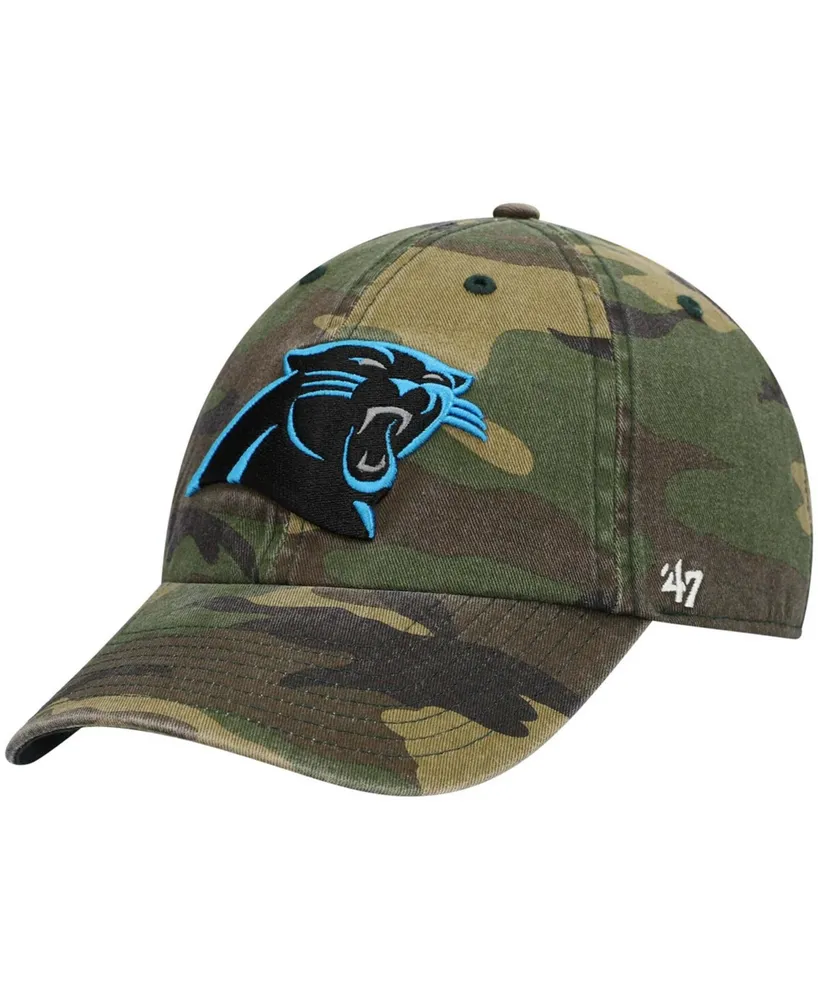 '47 Brand Men's Carolina Panthers Woodland Clean Up Adjustable Cap