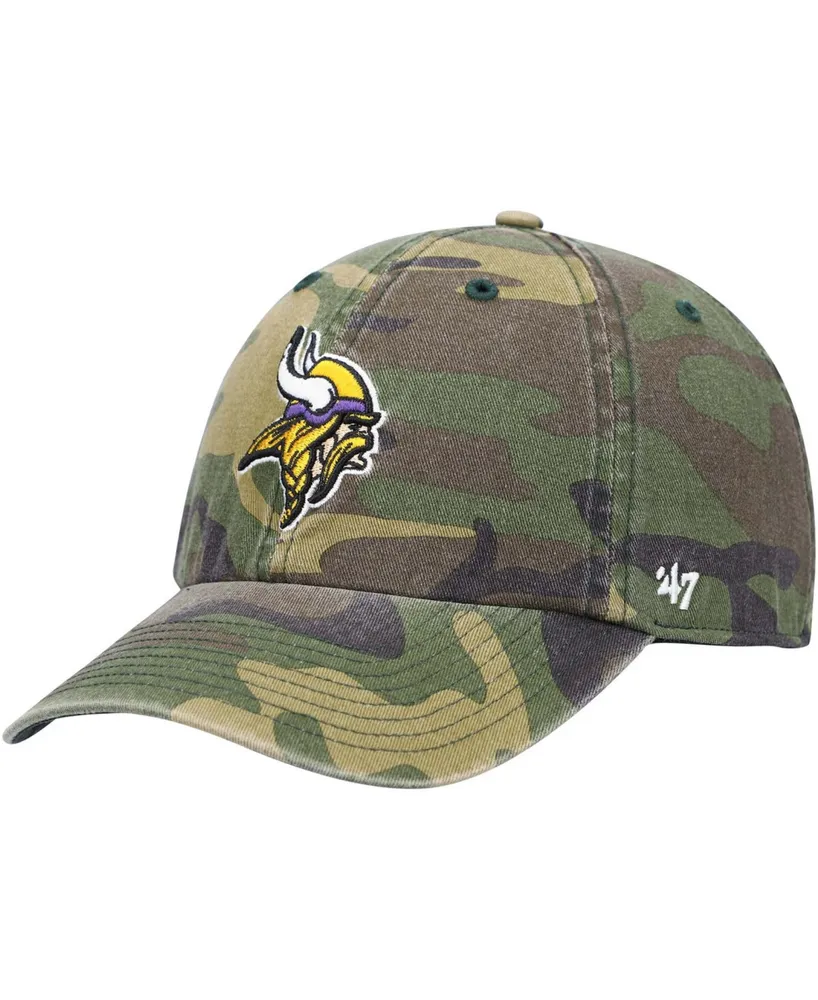 '47 Brand Men's Minnesota Vikings Woodland Clean Up Adjustable Cap