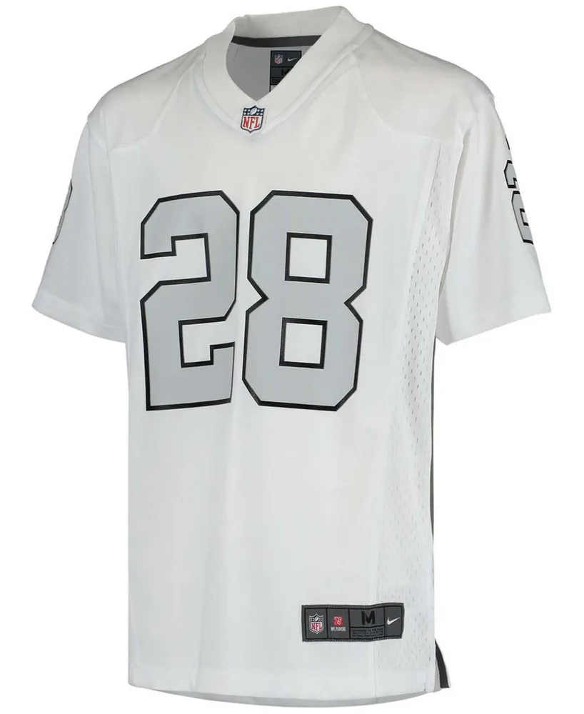 Nike Big Boys and Girls Josh Jacobs White Las Vegas Raiders Color Rush Game Jersey