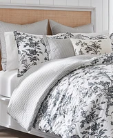 Laura Ashley Amberley Cotton Reversible 7 Piece Comforter Set, King