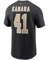 Men's Alvin Kamara Black New Orleans Saints Name and Number T-shirt