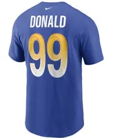 Men's Aaron Donald Royal Los Angeles Rams Name and Number T-shirt