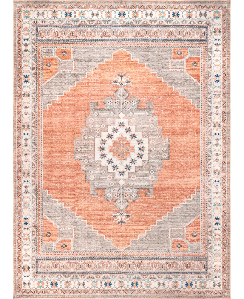 nuLoom Aurora HJAU02A Machine-Washable 5' x 8' Area Rug