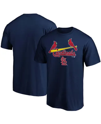 Men's Navy St. Louis Cardinals Team Logo Lockup T-shirt
