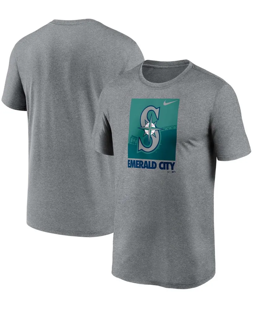 Men's Heathered Gray Seattle Mariners Local Logo Legend T-shirt